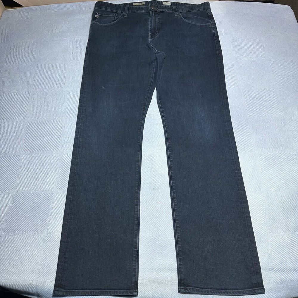 Adriano Goldschmied AG The Protégé Straight Leg Dark Wash Denim Jeans 38x34.5